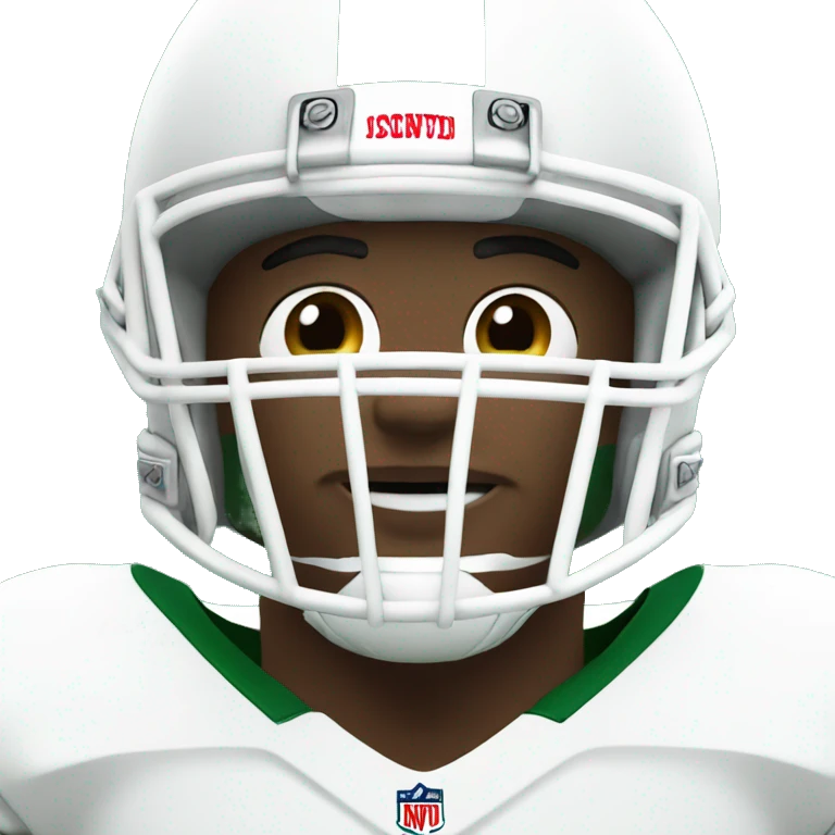 Football player #12 Green and White emoji