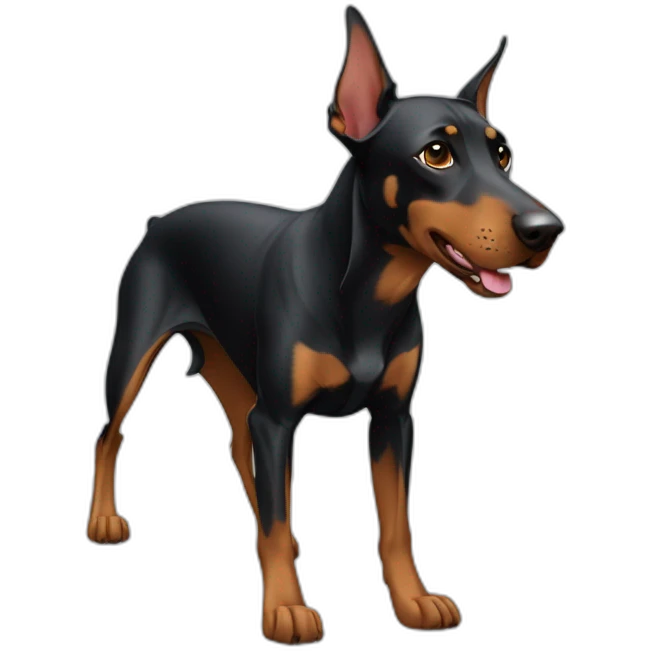 Dobermann training emoji