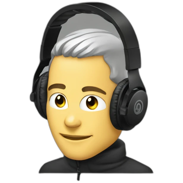 techno music producer rave headphones emoji