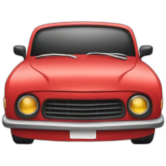 angry red car emoji