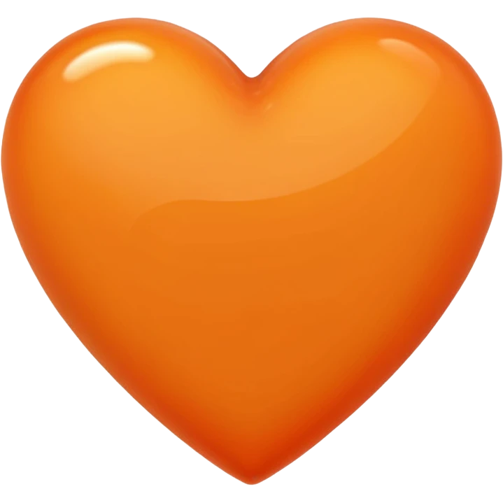 Orange heart emoji