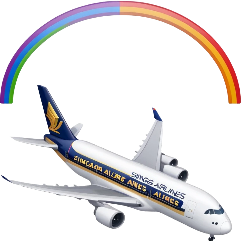 Singapore Airlines Rainbow emoji