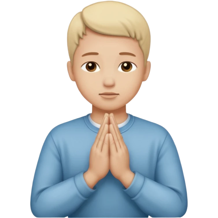 Prière chrétien emoji