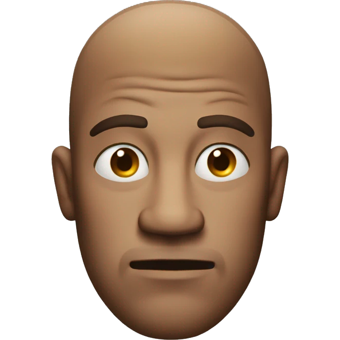 Man with squinty eyes with a suspicious expression  emoji