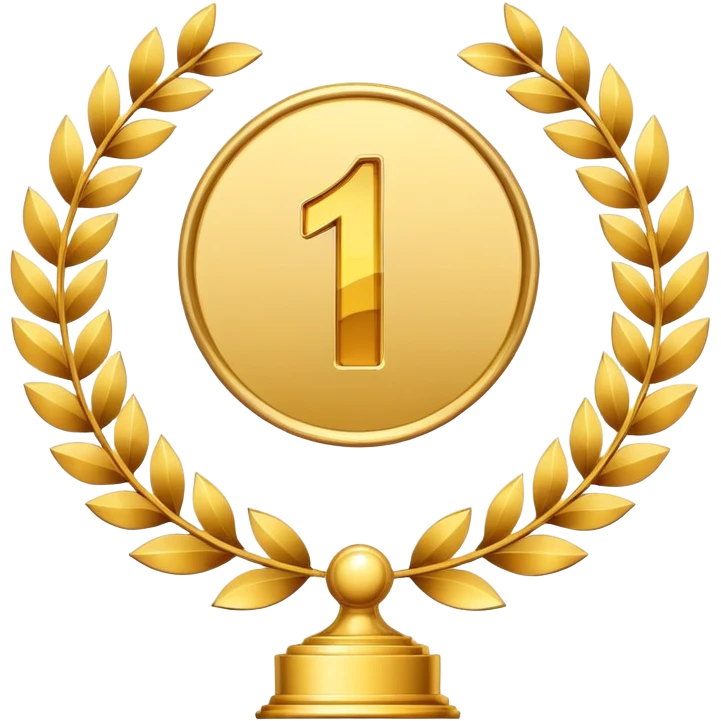 1st place award (number) emoji