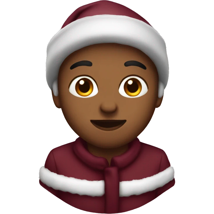 burgundy christmas  emoji