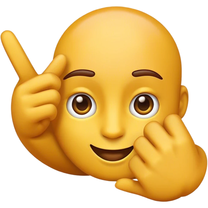 Emoji fliping off emoji