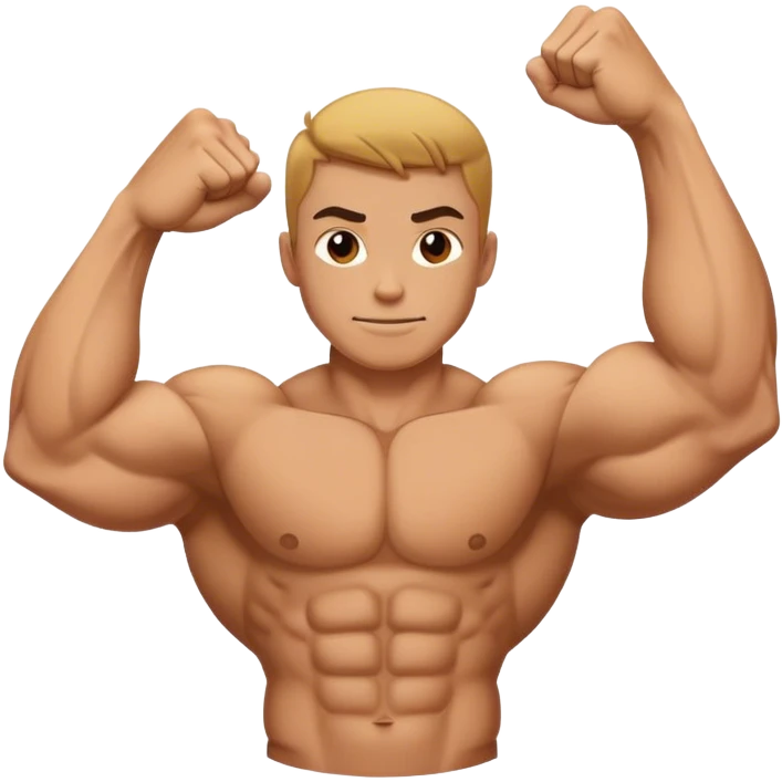 bodybuilder forearm exercise emoji