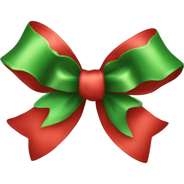 Christmas bow emoji