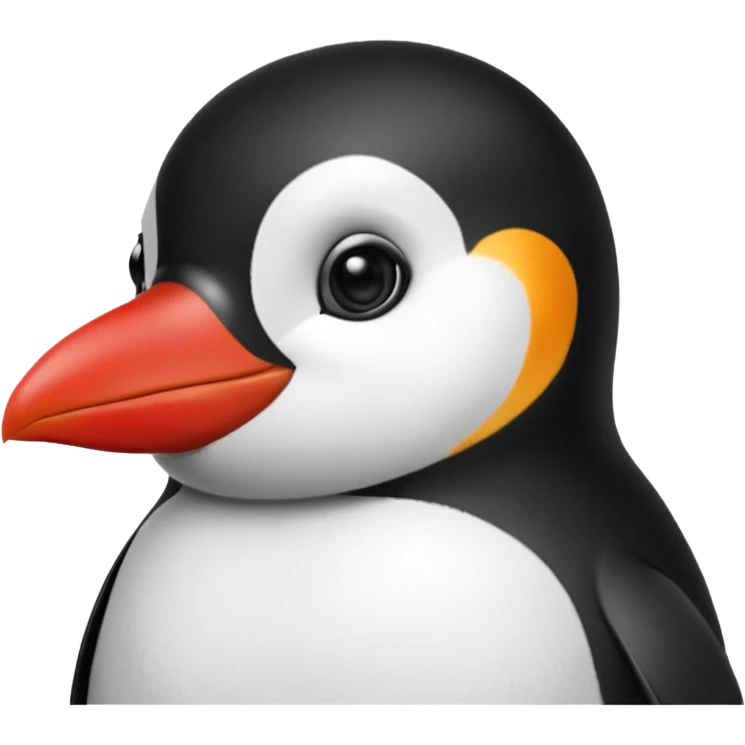 Pinguino maquillado emoji