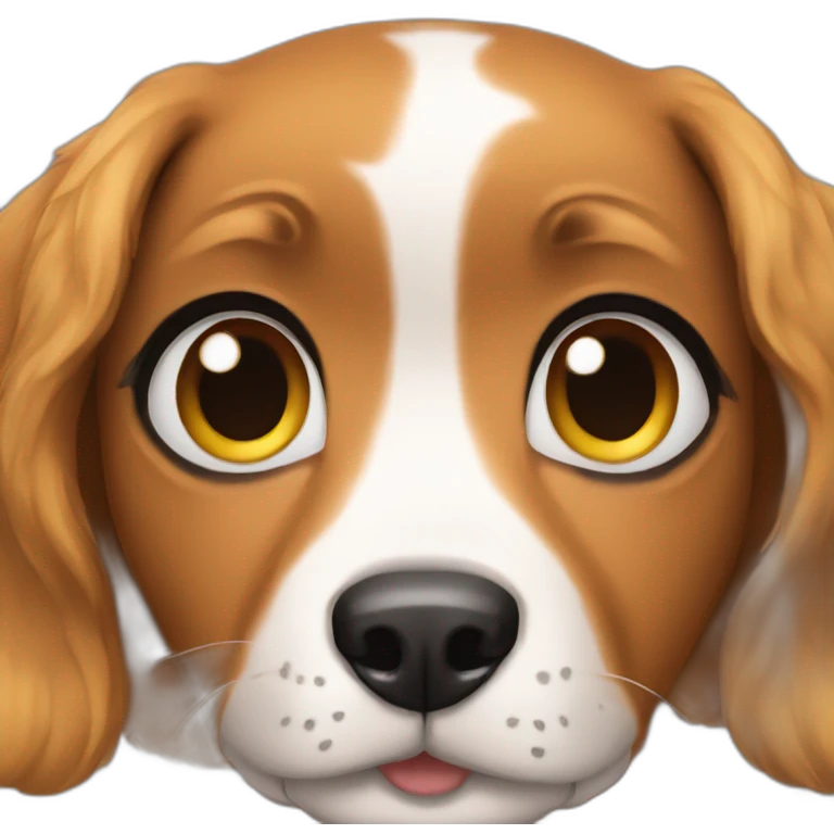  dog is wearing makeup  emoji