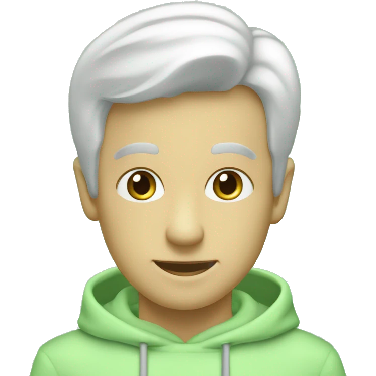 Ordinateur avec écrit dedans #Cherif et un fond d’écran vert pastel emoji