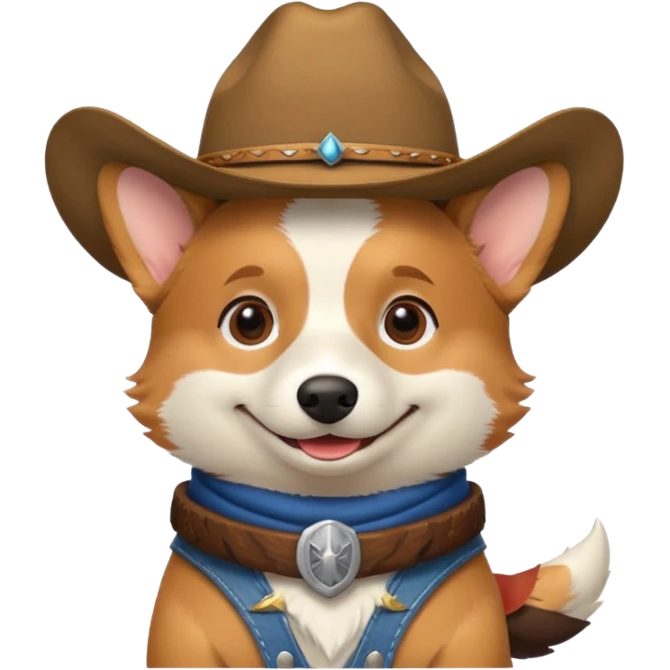 cowboy corgi emoji