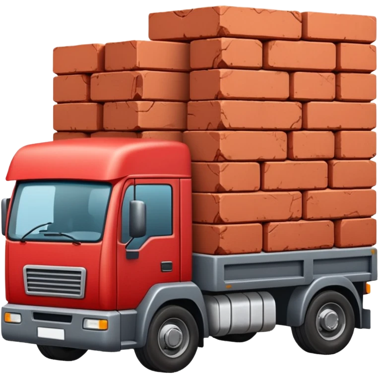A truckload of bricks emoji