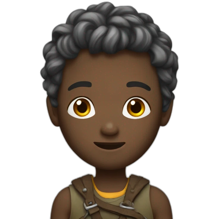 Boy with wiking hait emoji