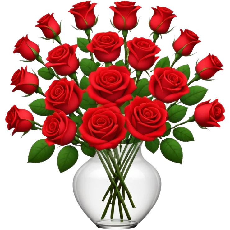 Flower Bouquets, Red roses emoji