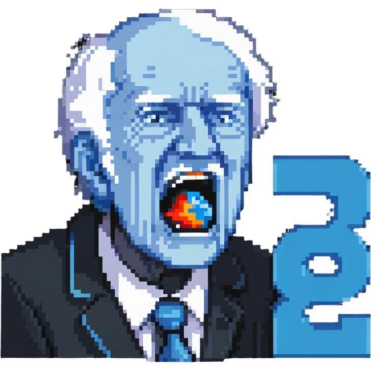 old man yelling at an abstract Azure Machine Learning logo emoji