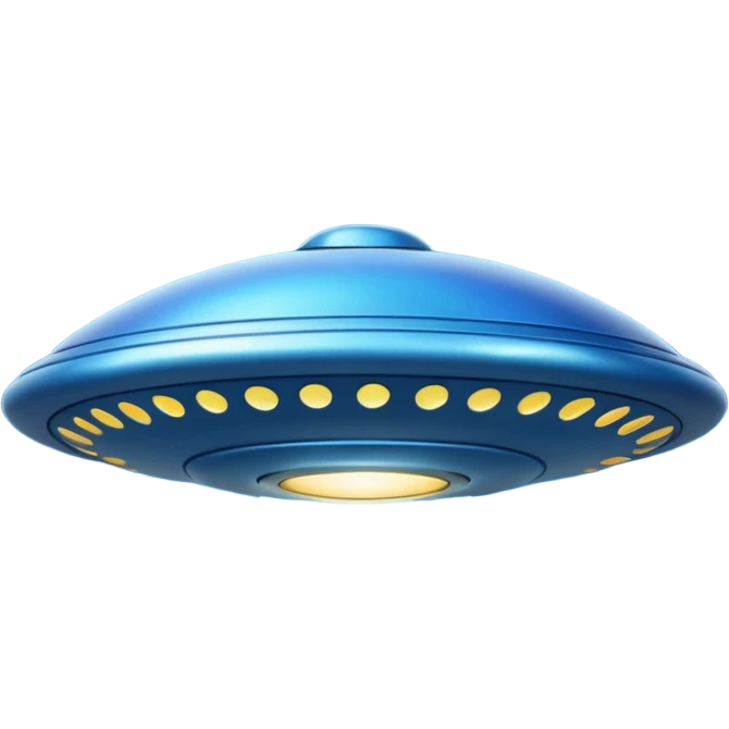 blue UFO emoji