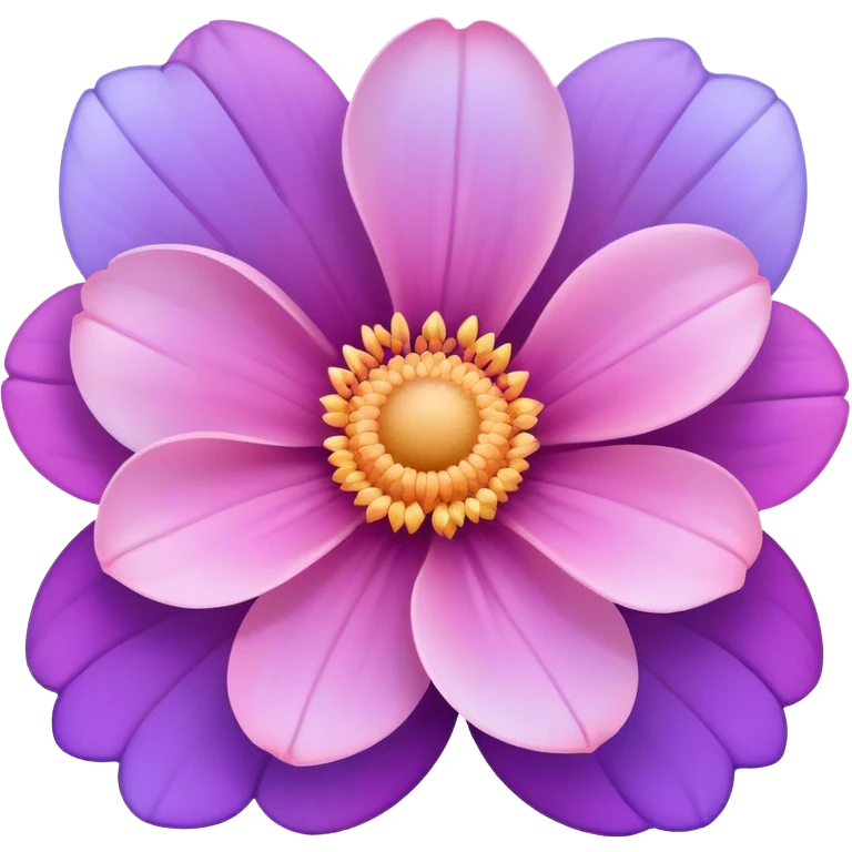 Light pink pastel purple gradients flower emoji