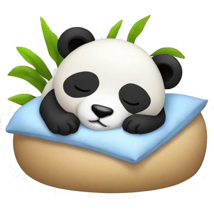 Sleeping panda emoji