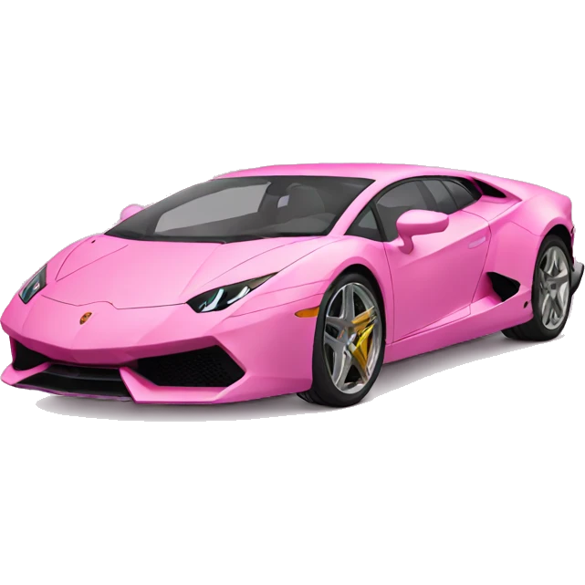 Pink Lamborghini emoji