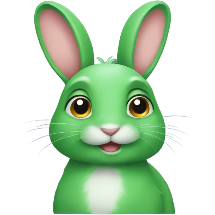 Green rabbit  emoji