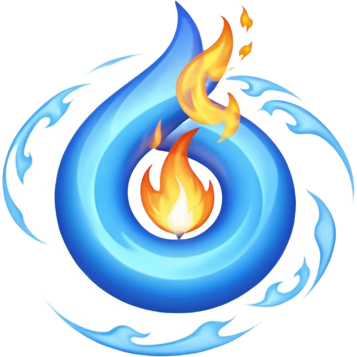 Blue fire emoji