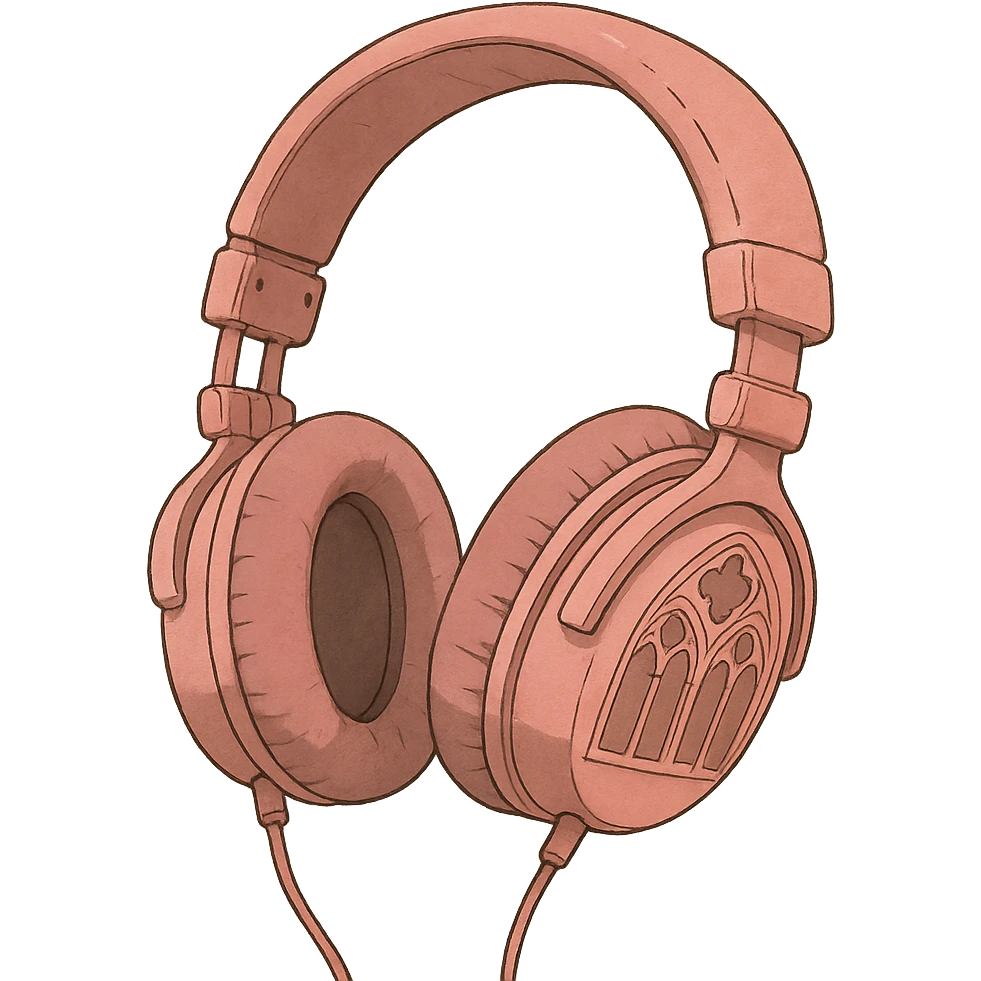 pink gothic headphones emoji
