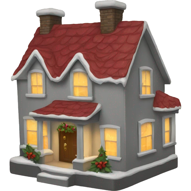 Christmas house emoji