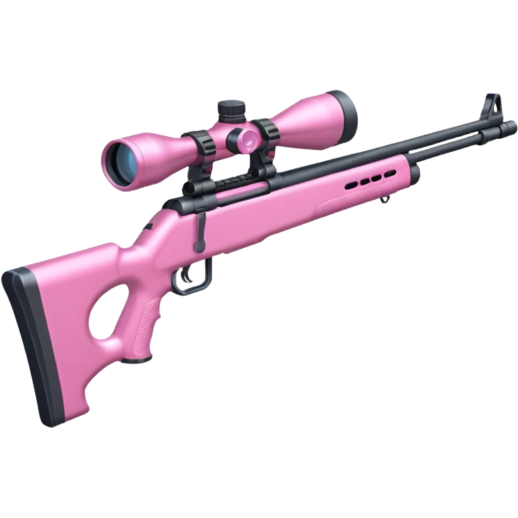 Pretty pink sniper gun emoji