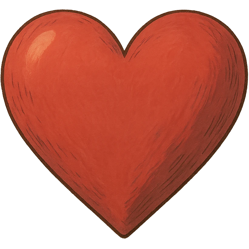 ghibli style heart emoji