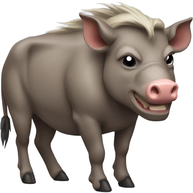 Warthog with biceps emoji