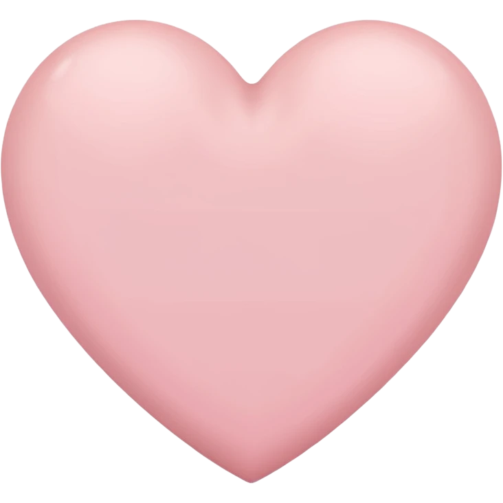 light pink subtle heart emoji