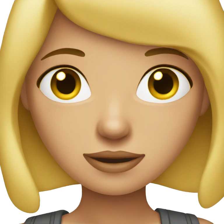 short blonde emoji