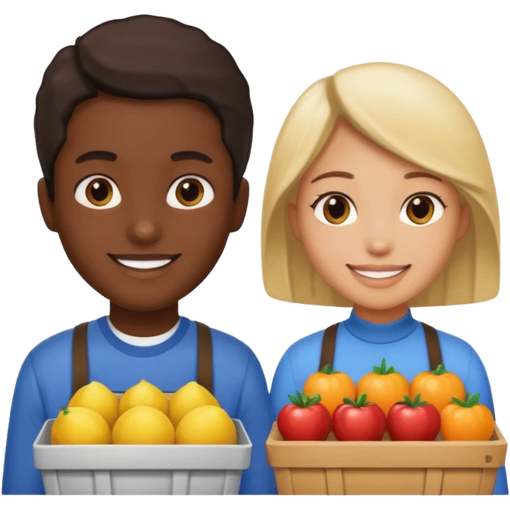 cliente y vendedor emoji