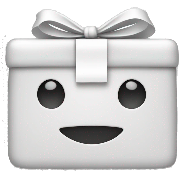 White gift card emoji