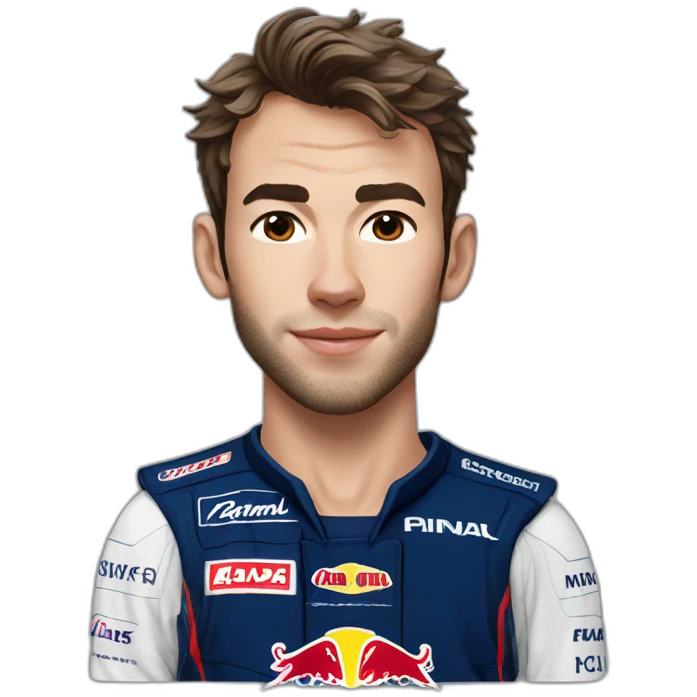Hyper realistic pierre gasly emoji