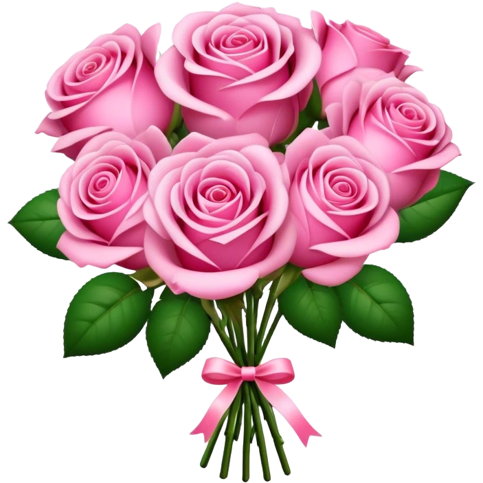 a beautiful pink bouquet  emoji