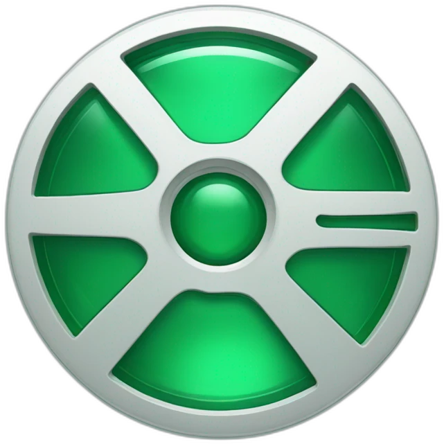 cd chomre with green glass detaild emoji