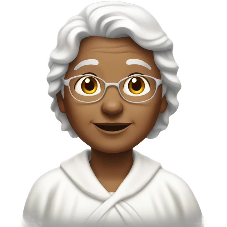 grandma as angel looking down emoji