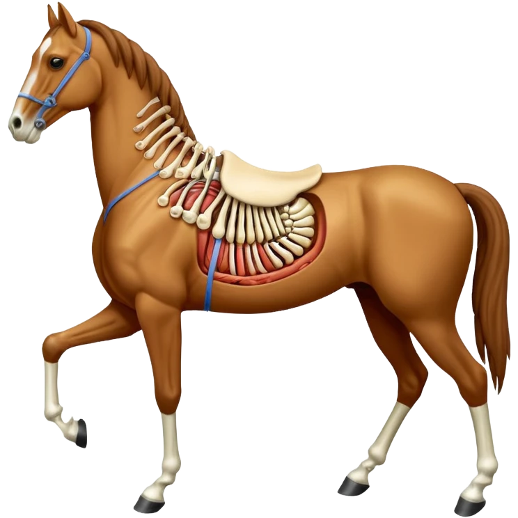 Horse anatomy emoji