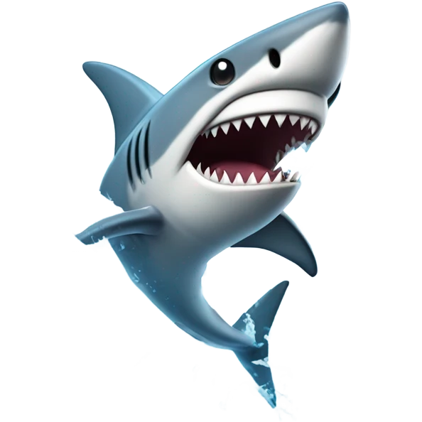 shark crashing out emoji