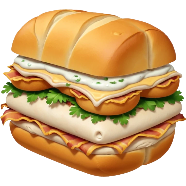 chicken and bacon ranch rolls emoji