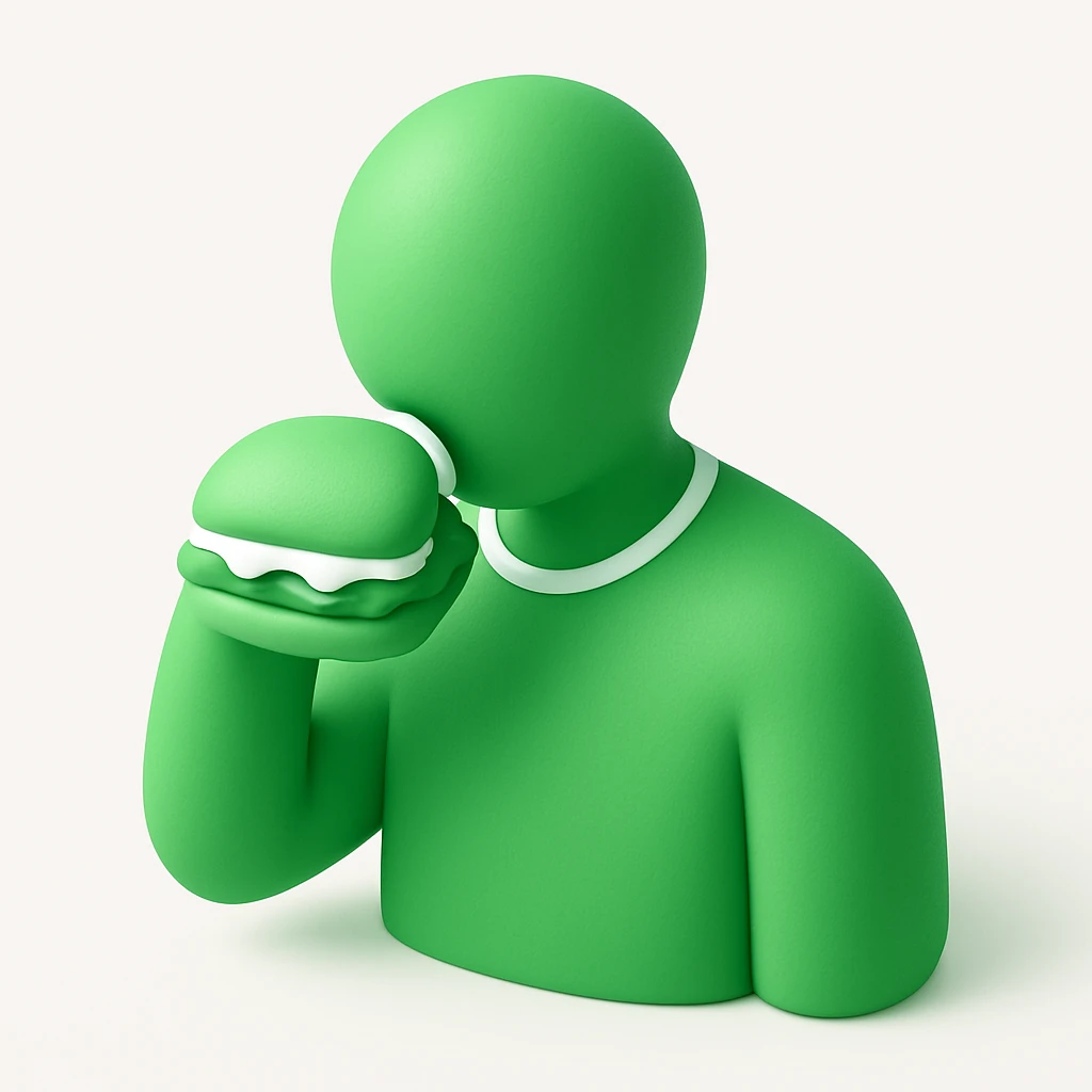 person eating sloppy joe emoji
