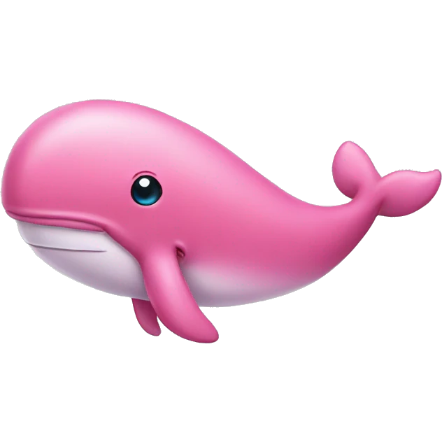 Pink whale emoji