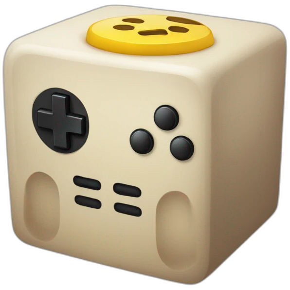 manette dans un cube emoji