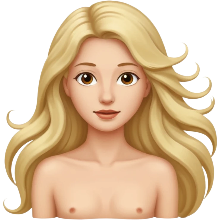 Topless woman emoji