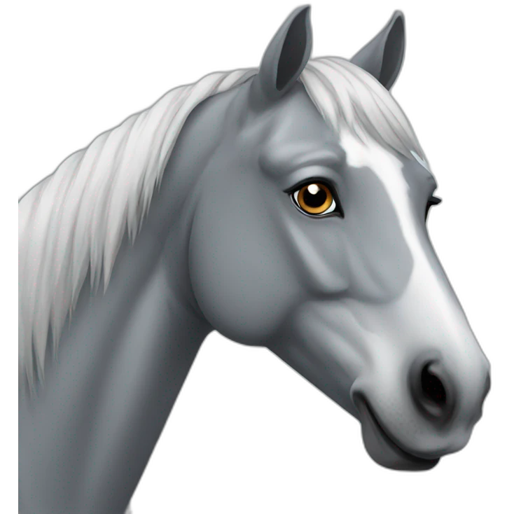 grey horse emoji