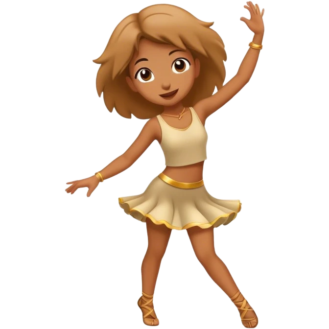 Girl traveling and dancing  emoji