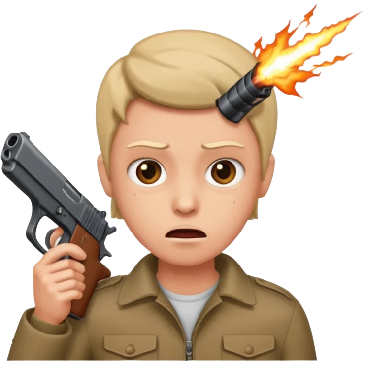 Gun to head emoji